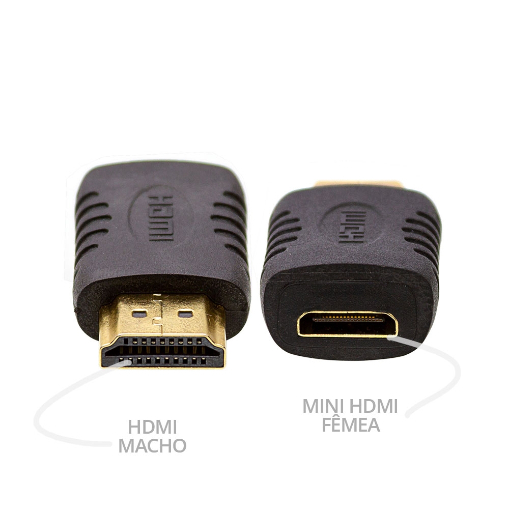 Foto 4 - Adaptador HDMI Macho x Mini HDMI Fêmea 