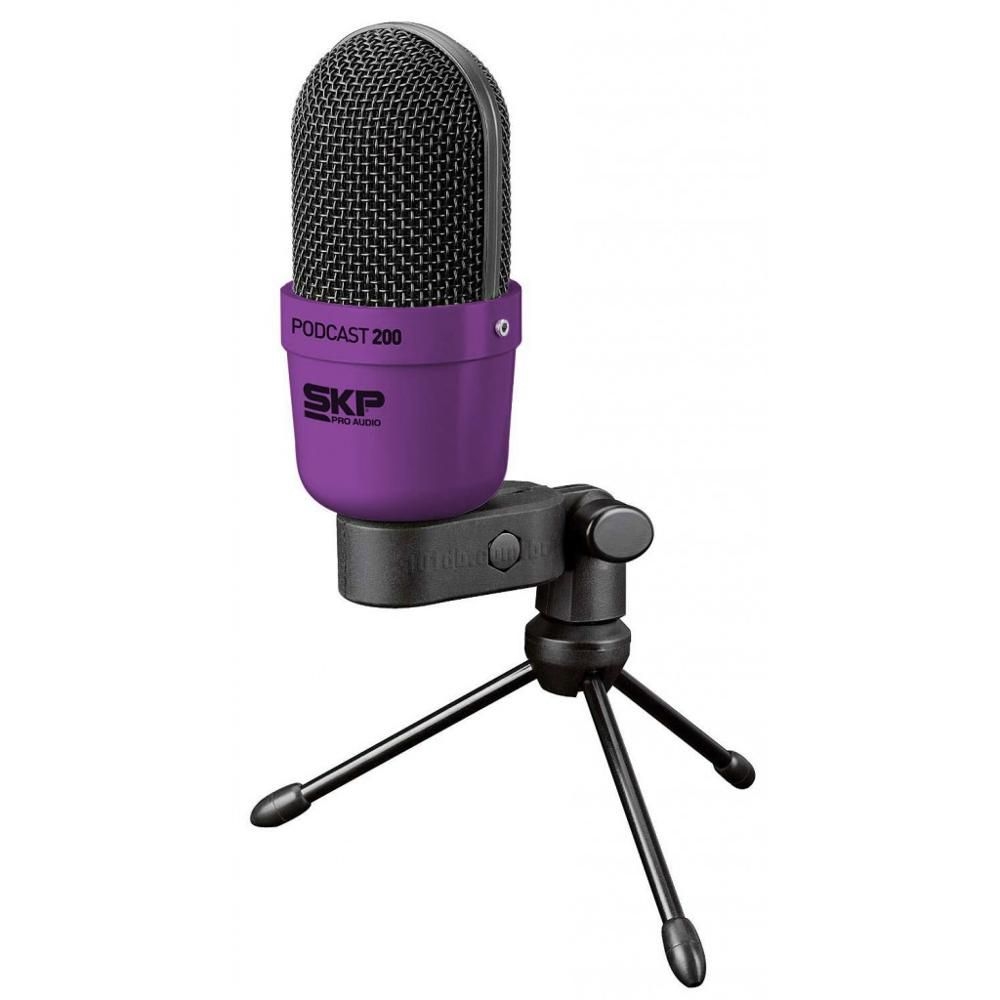 Foto 1 - Microfone C/Fio - SKP - Podcast 200 