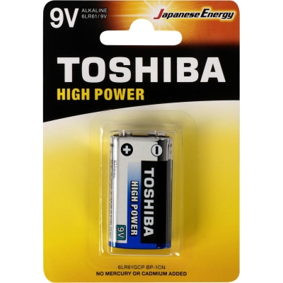 Bateria Alcalina 9V Toshiba