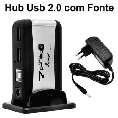 HUB USB 20 7 PORTAS KNUP HB-T68 CFON