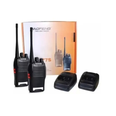 Radio Comunicador Baofeng 777S VHF/UHF 16 Canais Profissional Com Fone