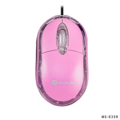 Mouse USB - Hoopson - MS-035R - Rosa