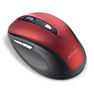 Mouse S/Fio - Multilaser - MO239 - Vermelho