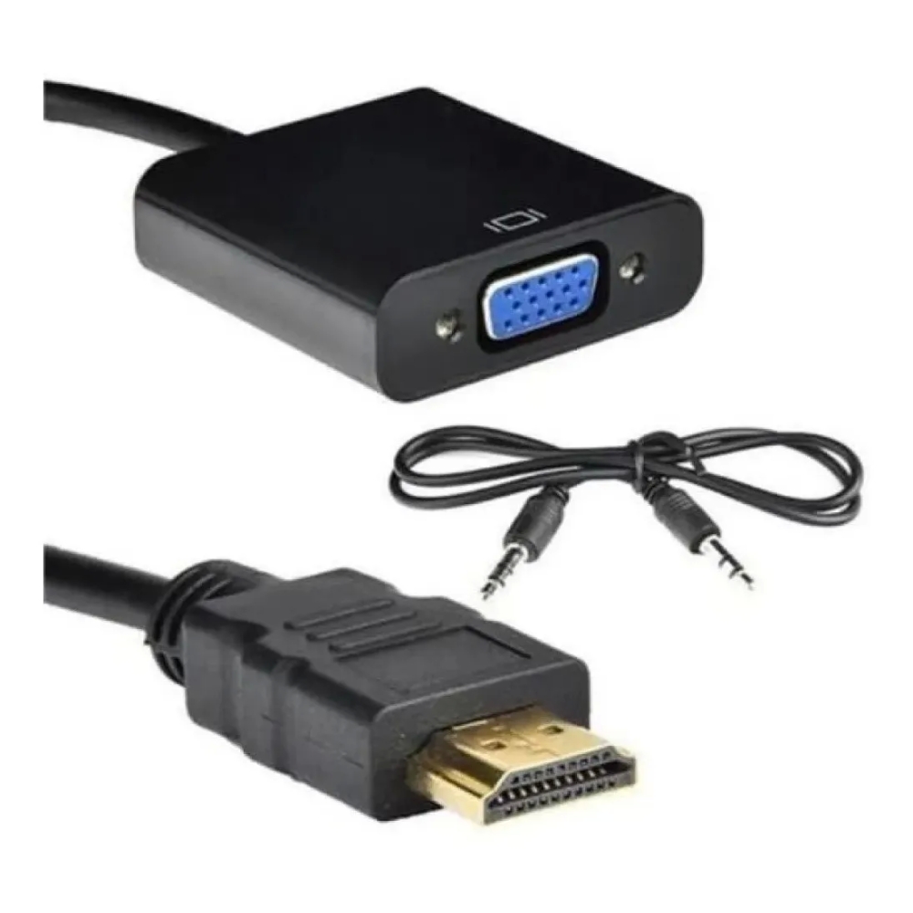 Foto 1 - Conversor HDMI para VGA + Áudio