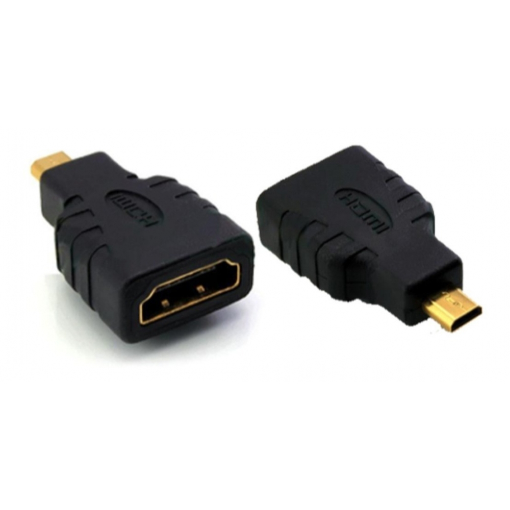 Foto 1 - Adaptador HDMI Fêmea x Micro HDMI Macho 