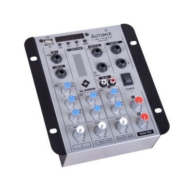 Mesa de Som 4 canais Bluetooth - Mixer Automix A302R - LL Audio